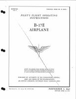 Pilot's Flight Operating Instructions for B-17E Airplane