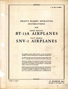 Pilot's Fight Operating Instructions for BT-13A and SNV-1