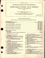 Overhaul Instructions with Parts for Power Brake Control Valve Assemblies - 5405287-502 and 5405287-504