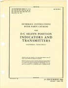 Overhaul Instructions with Part Catalog for D-C Selsyn Position Indicators and Transmitters