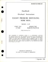 Overhaul Instructions for Flight Pressure Refueling Hose Reel - Model A-29, Part 217000 