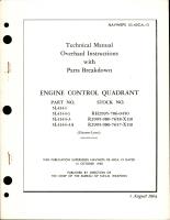 Overhaul Instructions with Parts Breakdown for Engine Control Quadrant