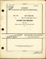 Operation and Service Instructions for USAF Type J-1, Navy Stock R88-I-1310 and R88-I-1310-11 Attitude Gyro Indicator