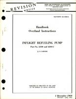 Overhaul Instructions for Inflight Refueling Pump - Part 6300 and 6300-1 