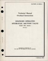 Overhaul Instructions for Solenoid Operated Hydraulic Shutoff Valve - Part 18190-1