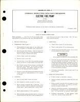Overhaul Instructions with Parts Breakdown for Electric Fuel Pump - 477326