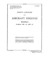 Parts Catalog for Aircraft Engine Models R-2800-8, -8W, -10, -10W, and -65 