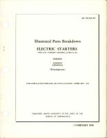 Illustrated Parts Breakdown for Electric Starters (for Gas Turbine Engines) Models A28A8544, and A28A8544A