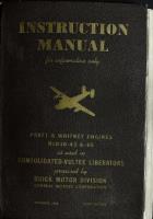 Instruction Manual for the R1830 B-24 Liberator