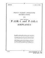 Pilot's Flight Operating Instructions for P-39K-1 and P-39L-1 