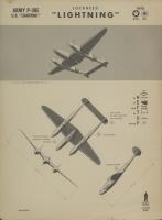 P-38E Lightning Recognition Poster