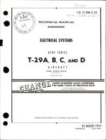Maintenance for Electrical Systems - T-29A, T-29B, T-29C and T-29D
