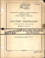 Operation, Service, & Overhaul Instructions with Parts Catalog for Electric Propellers
