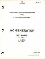 Maintenance Manual with Illustrated Parts List for AC Generator - Parts 977J150-1, 977J150-2, 977J150-3, and 977J150-4 