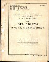 Gun Sights, Types K-15, K15A, K-17, Mark 18