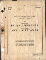 Pilot's Flight Operating Instructions for BT-13A and SNV-1 Airplanes