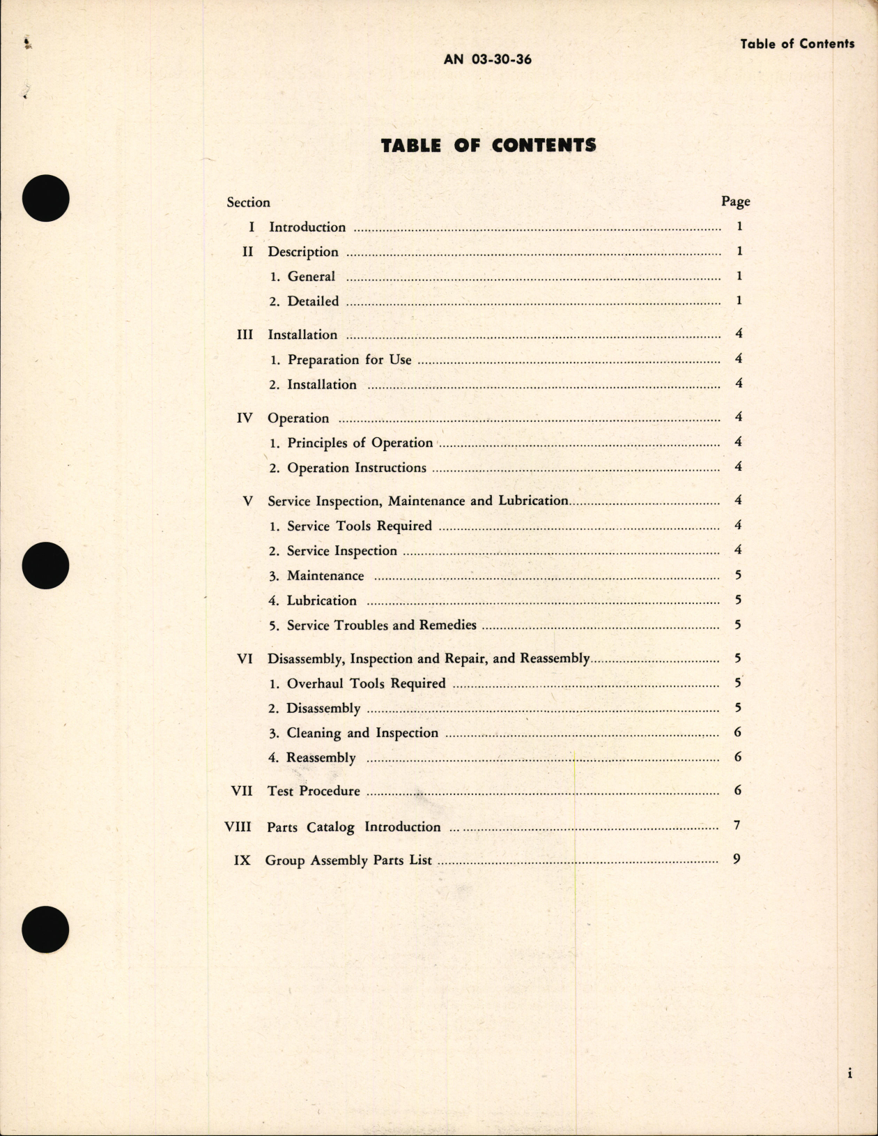 Sample page 3 from AirCorps Library document: Operation, Service, and Instructions with Parts Catalog Hydraulic Pressure Accumulators, 5, 7.5 & 10 Inch, 1500 PSI Maximum