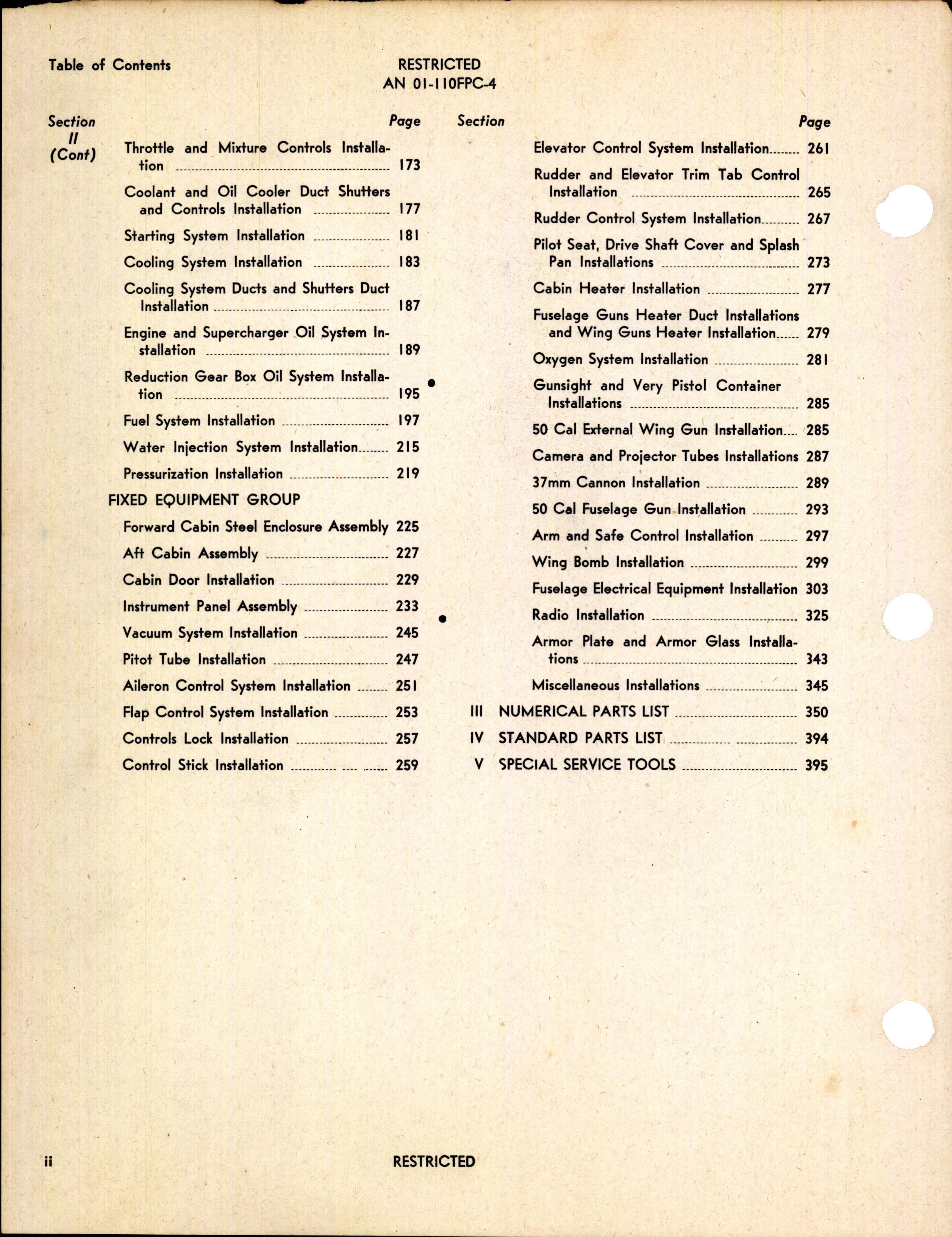 Sample page 4 from AirCorps Library document: Parts Catalog for P-63C-1 and P-63C-5