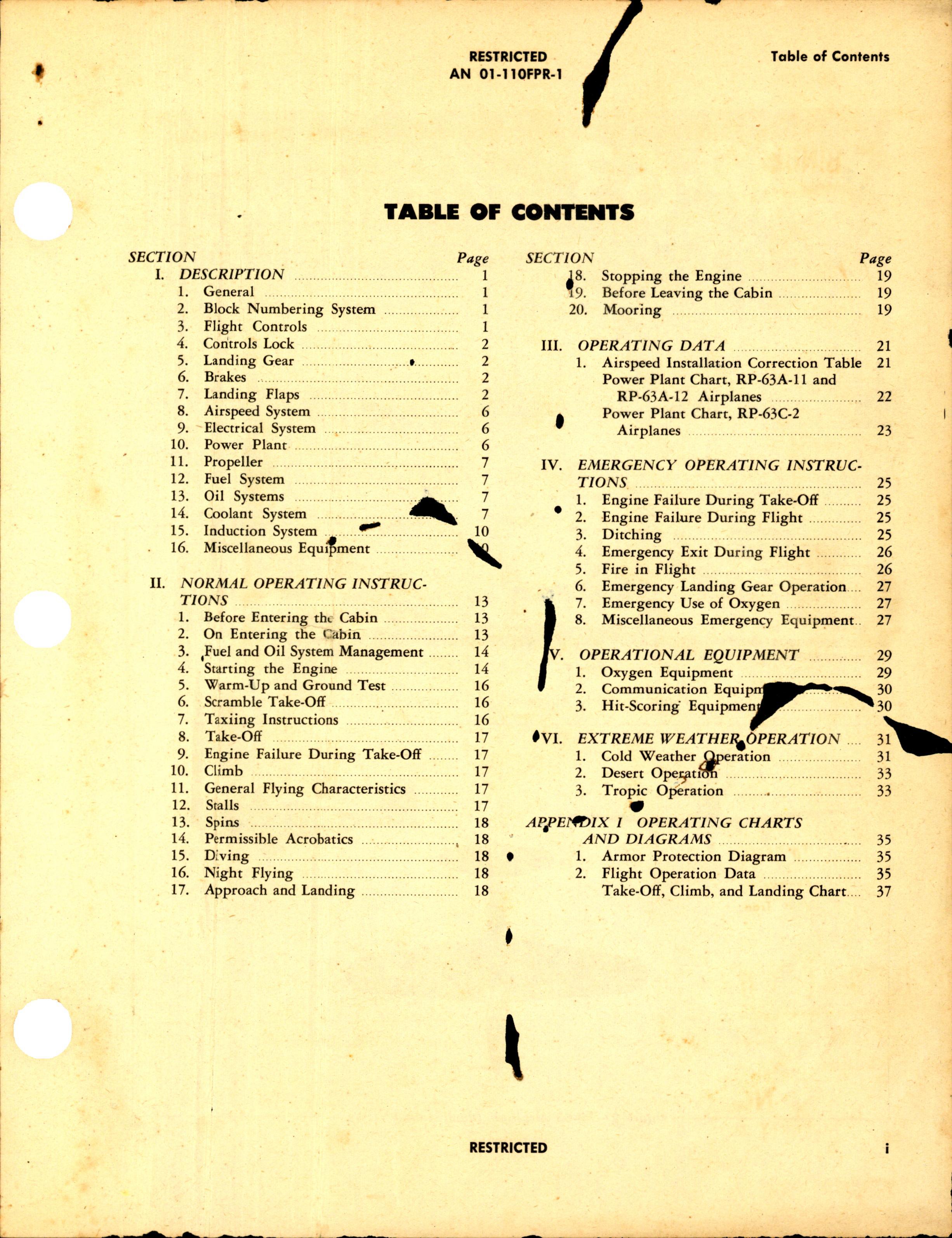 Sample page 3 from AirCorps Library document: Pilot's Handbook for RP-63A-11, -12, and RP-63C-2