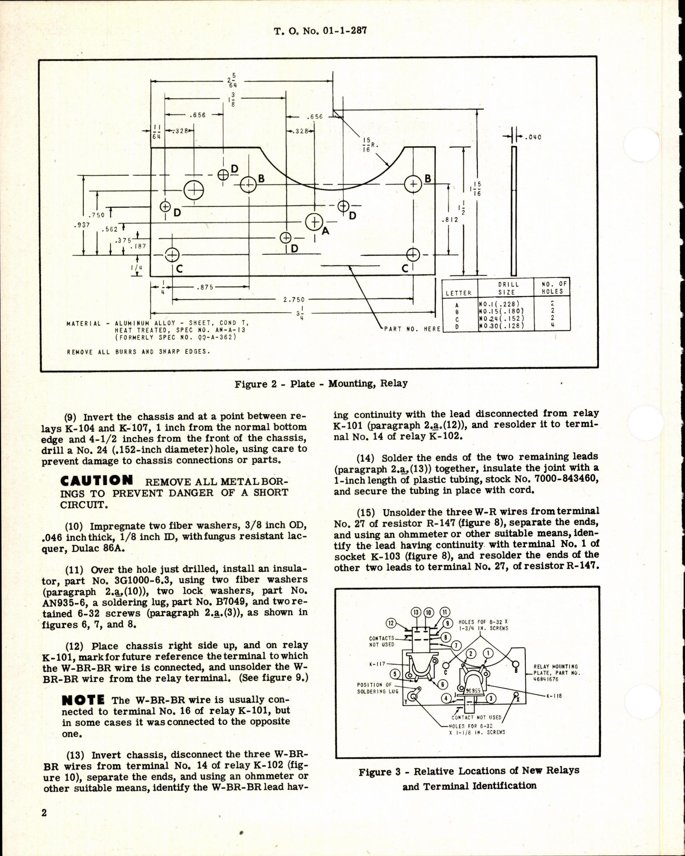 Sample page 2 from AirCorps Library document: Modification to Reduce Likelihood of Continuous Operation of AN/ARC-3 Tuning Motor