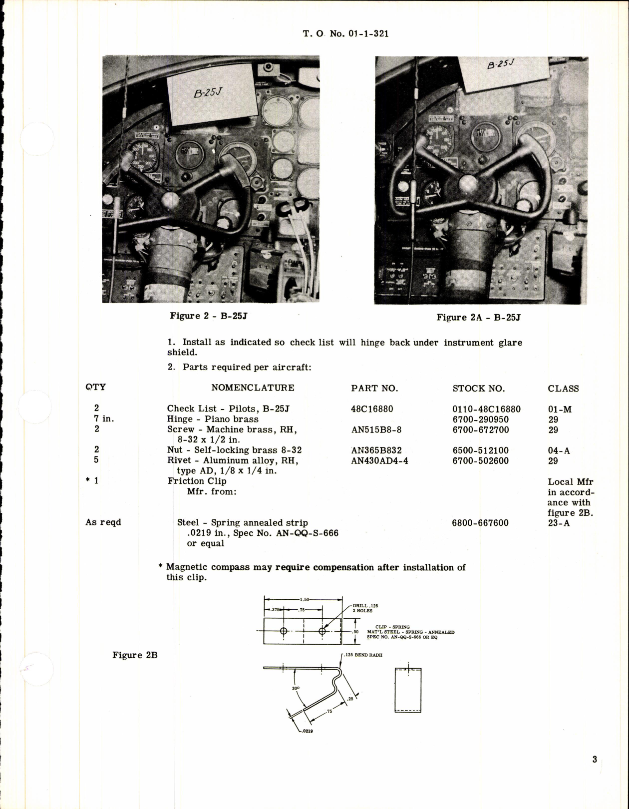 Sample page 3 from AirCorps Library document: Installation of Standard Air Crew Check Lists in Aircraft