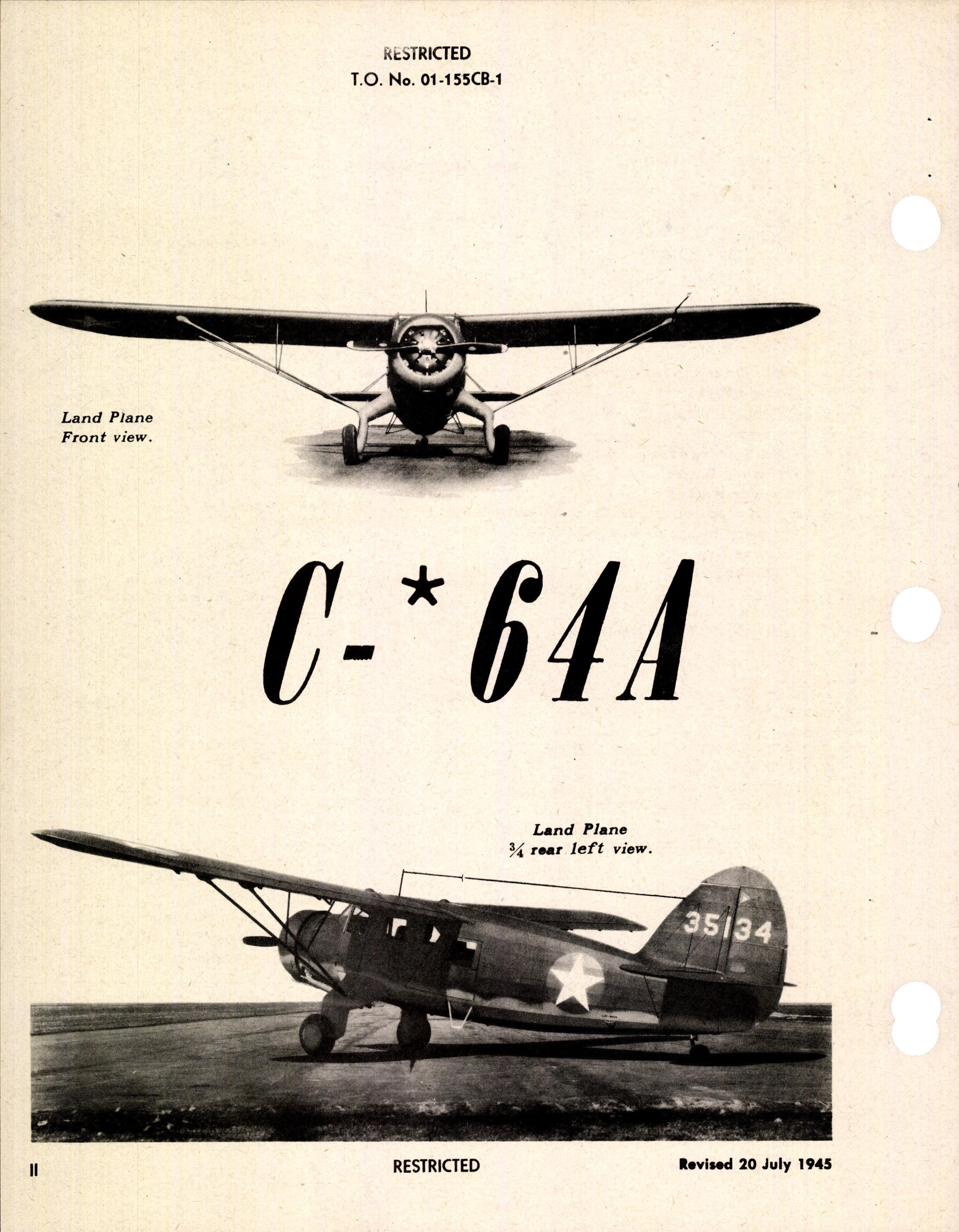Sample page 4 from AirCorps Library document: Pilot's Flight Operating Instructions for Army Model C-64A