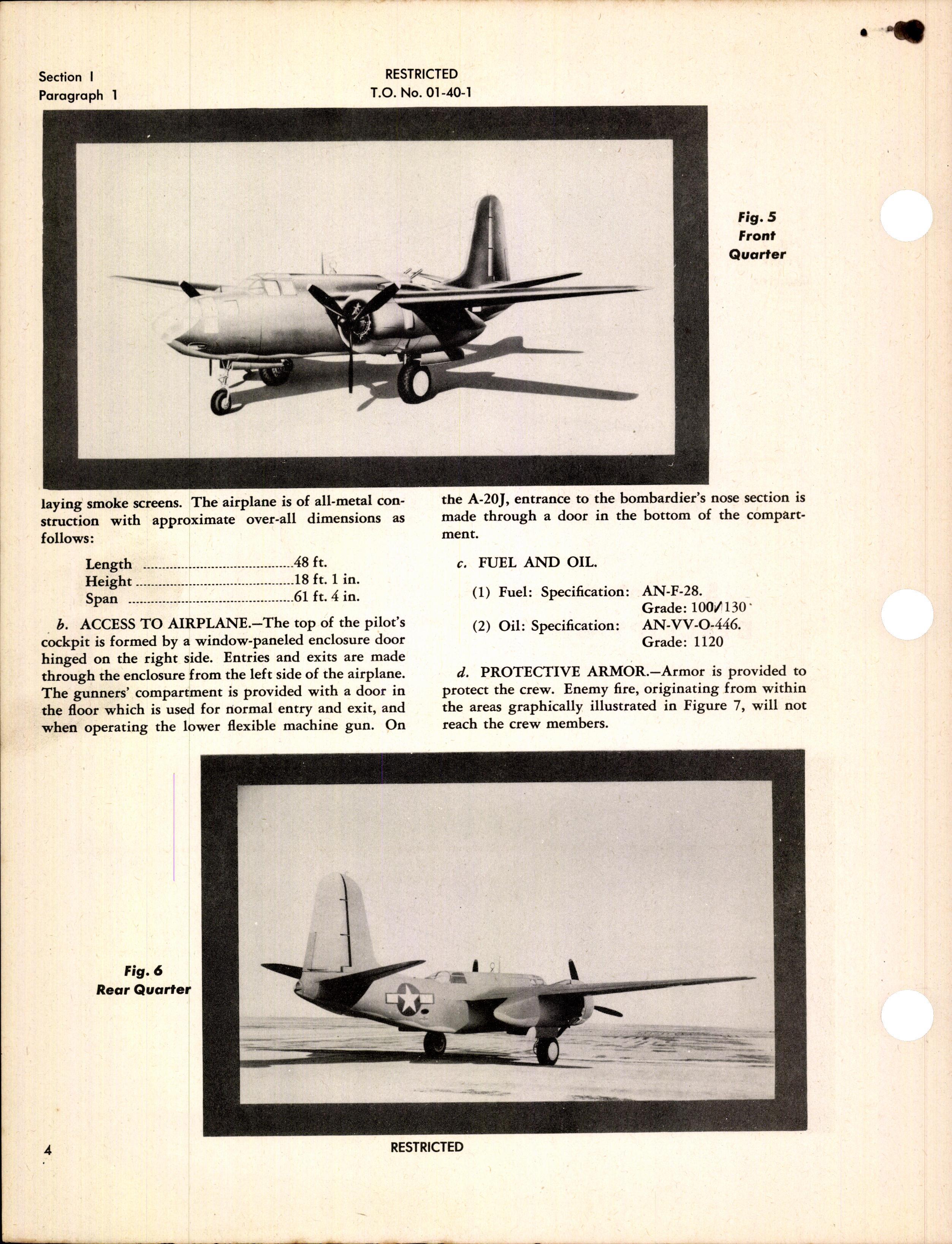Sample page 6 from AirCorps Library document: Pilot's Flight Operating Instructions for A-20G, A-20J Series, P-70A-2, and P-70B-2