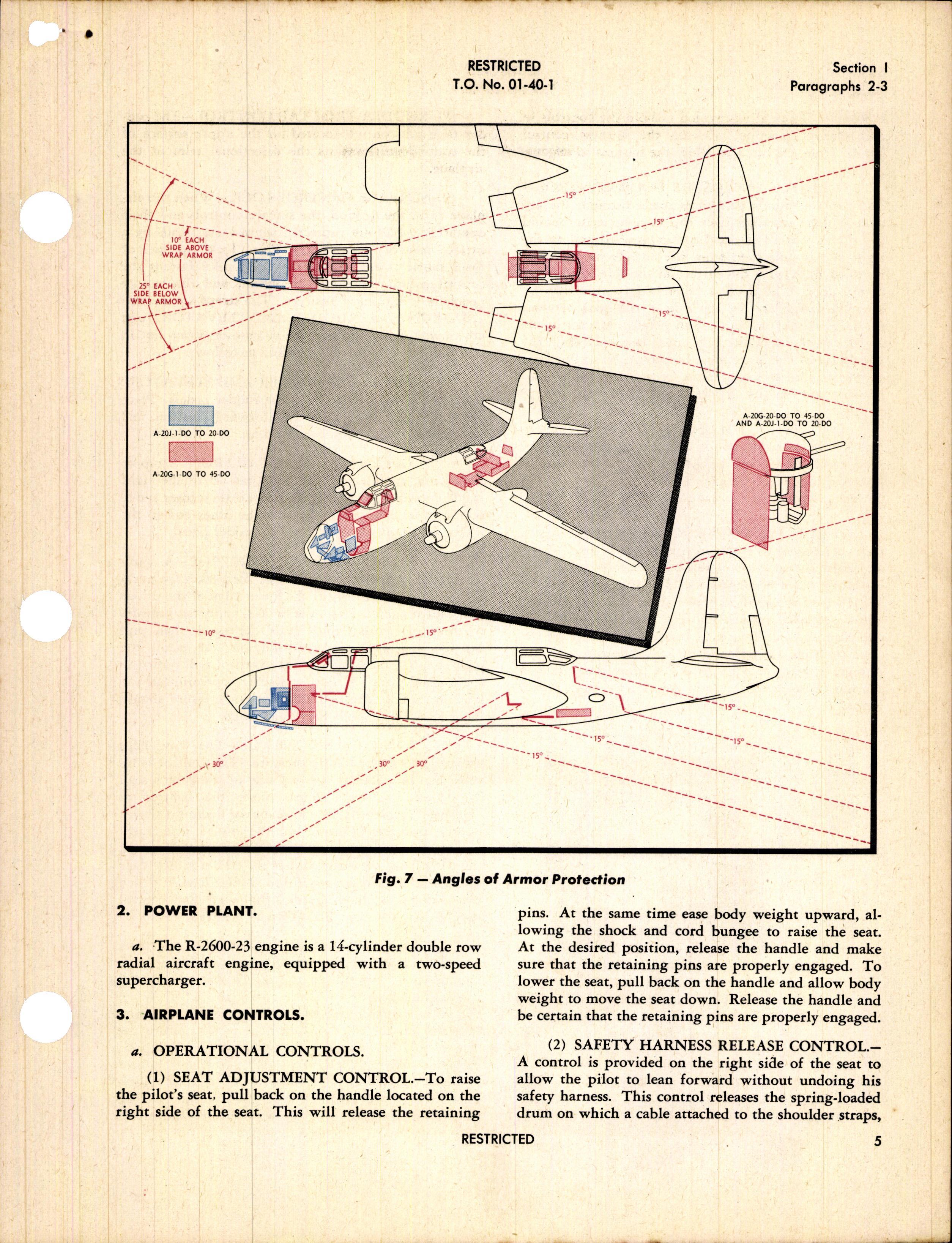 Sample page 7 from AirCorps Library document: Pilot's Flight Operating Instructions for A-20G, A-20J Series, P-70A-2, and P-70B-2
