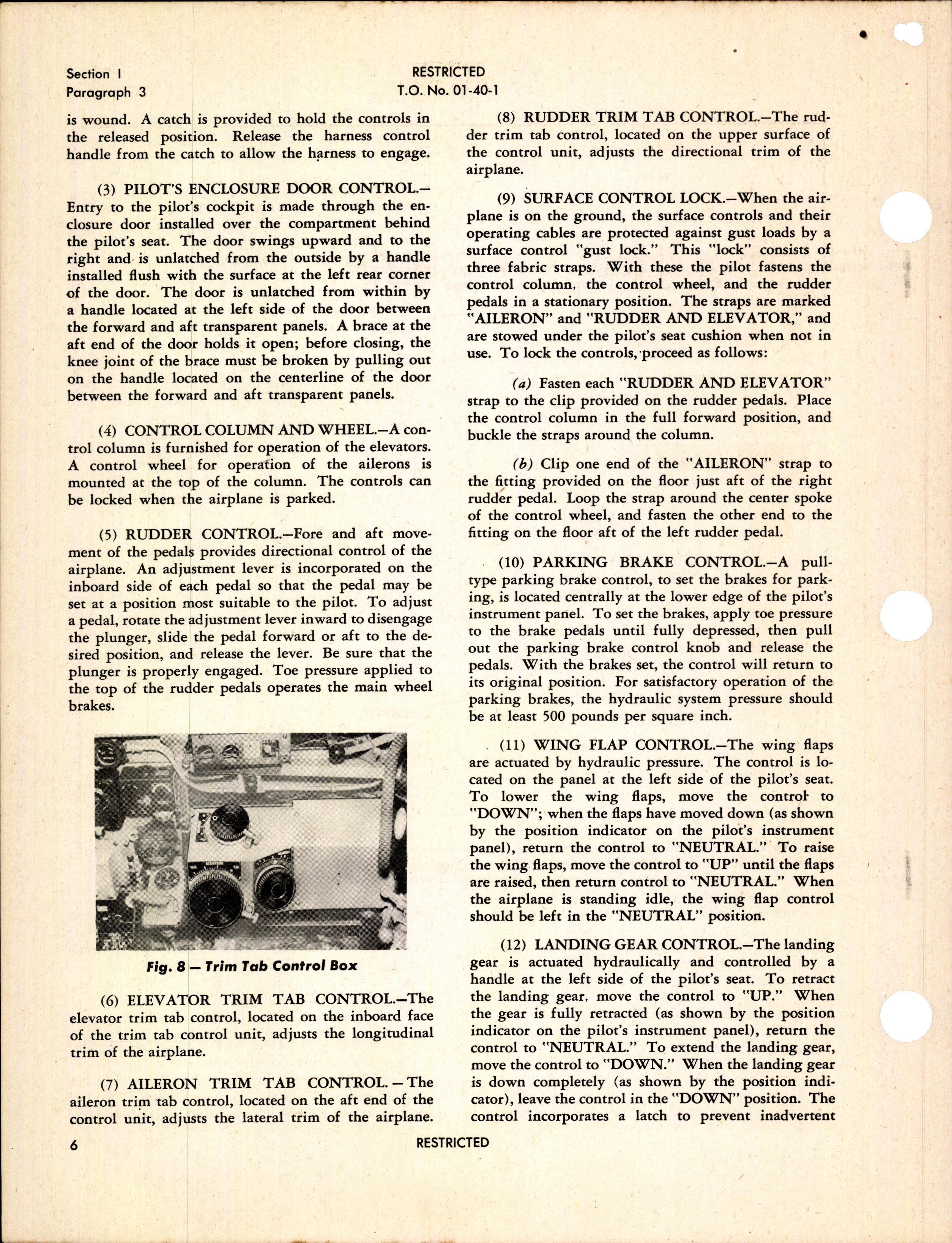 Sample page 8 from AirCorps Library document: Pilot's Flight Operating Instructions for A-20G, A-20J Series, P-70A-2, and P-70B-2