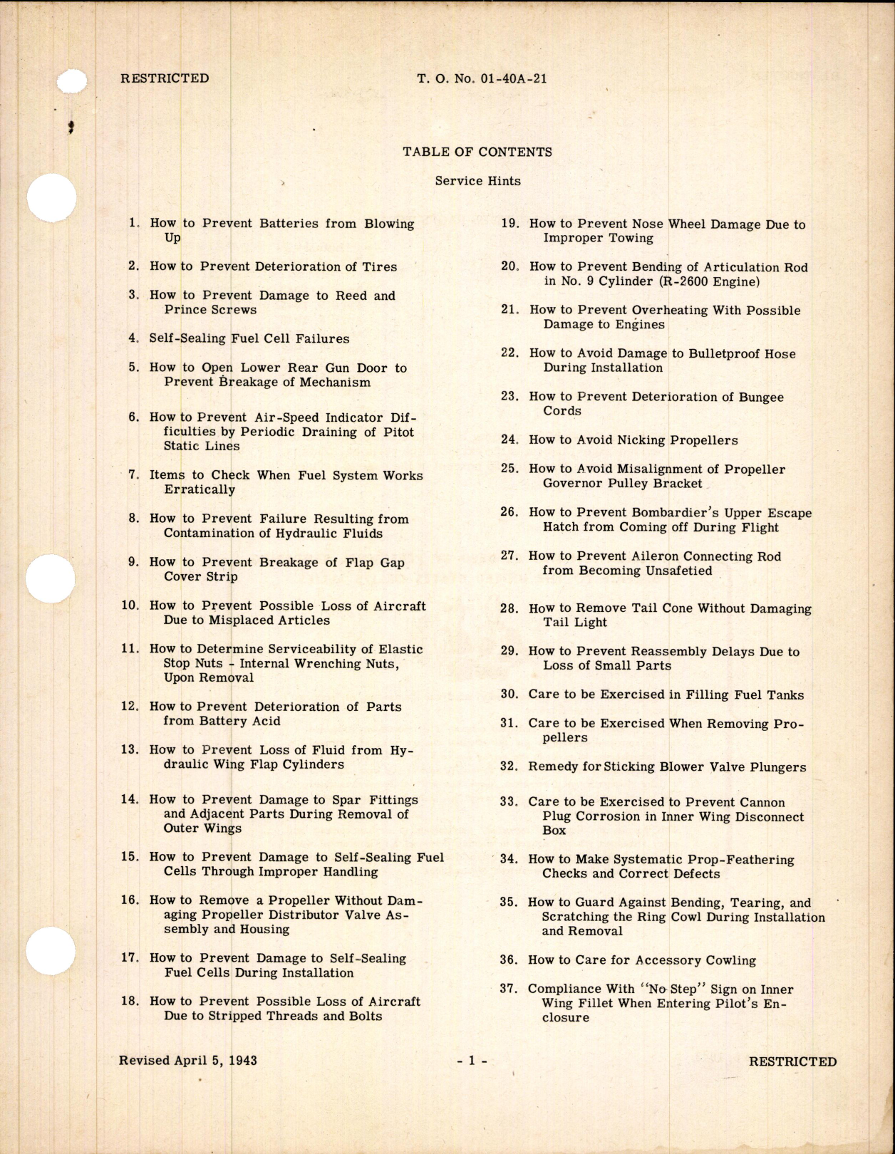 Sample page 3 from AirCorps Library document: Service Hints for Light Bombers