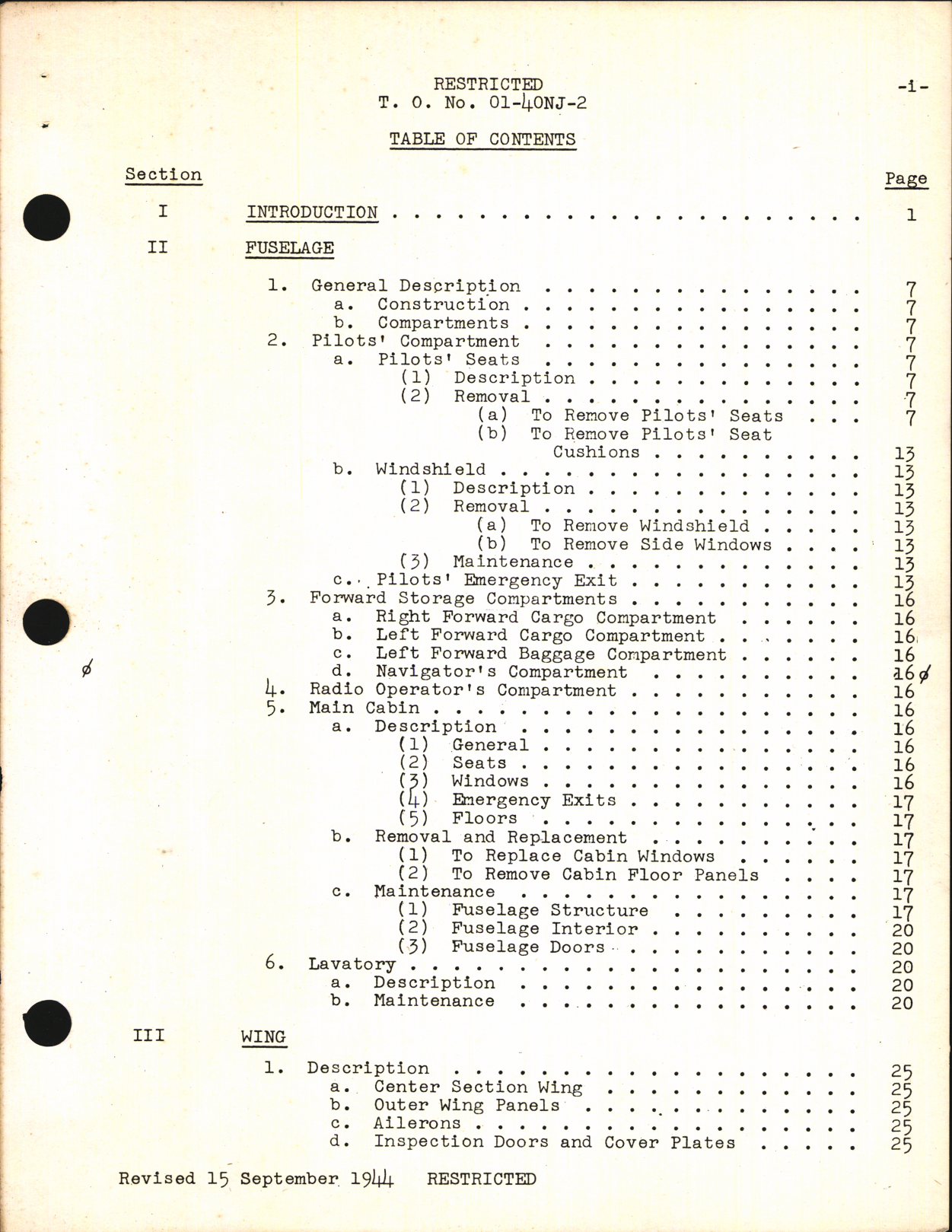 Sample page 5 from AirCorps Library document: Erection and Maintenance Inst for C-53, C-53D, R4D-3, and Dakota II