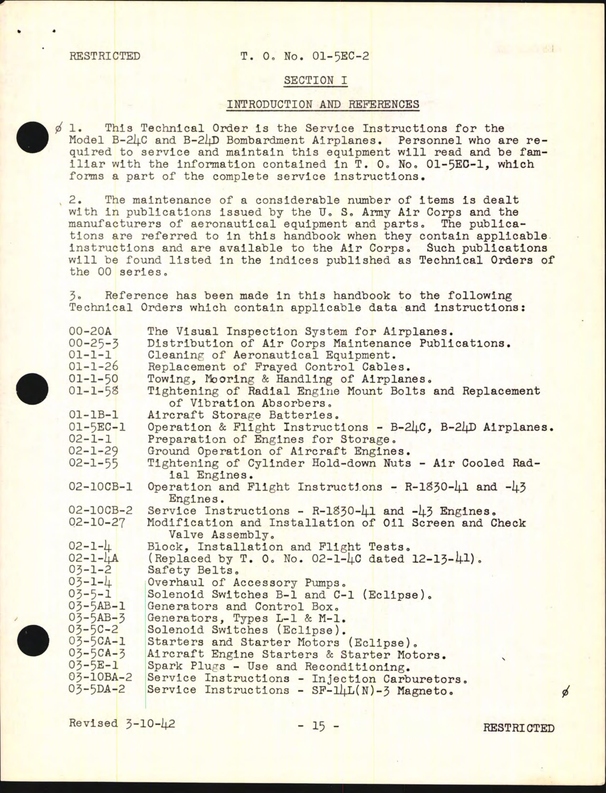 Sample page 23 from AirCorps Library document: Handbook of Service Instructions for Models B-24C and B-24D