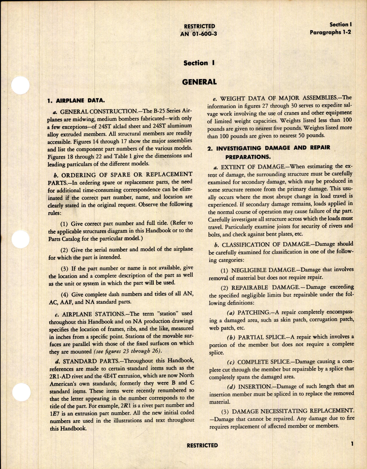 Sample page  19 from AirCorps Library document: Structural Repair Instructions for B-25 and PBJ-1 Series