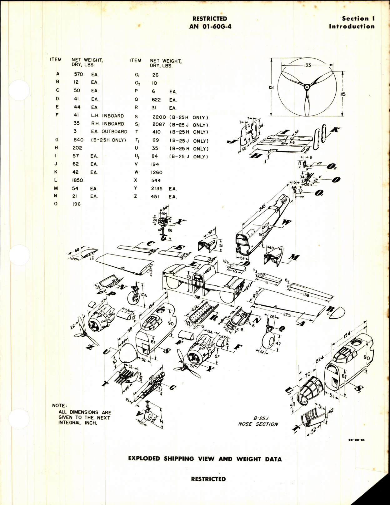 Sample page 7 from AirCorps Library document: Parts Catalog for B-25H and B-25J