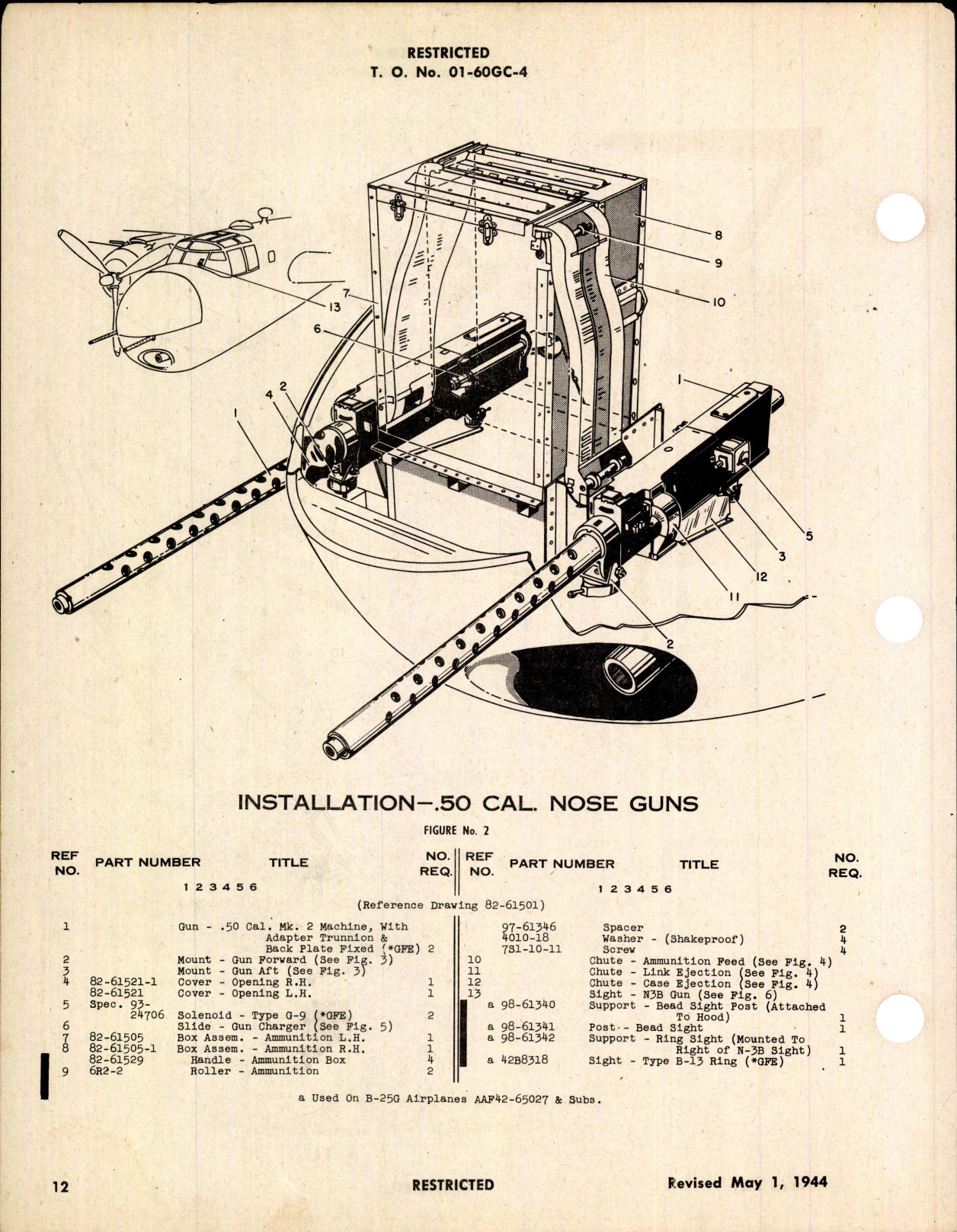 Sample page 10 from AirCorps Library document: Parts Catalog for B-25G and PBJ-1G