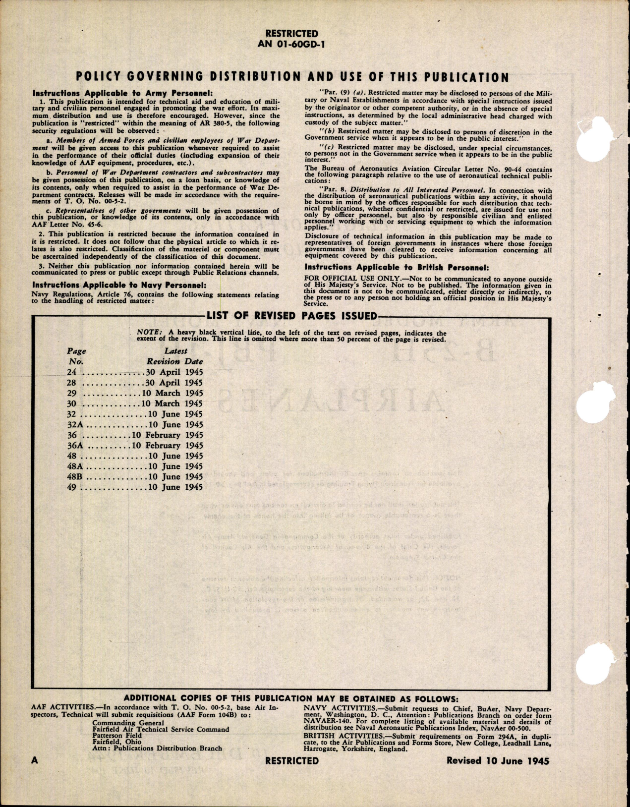 Sample page 4 from AirCorps Library document: Pilot's Flight Operating Instructions for B-25H and PBJ-1H