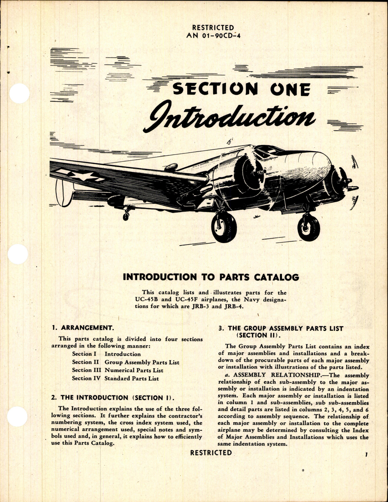 Sample page 7 from AirCorps Library document: Parts Catalog for UC-45B, UC-45F, JRB-3, and JRB-4