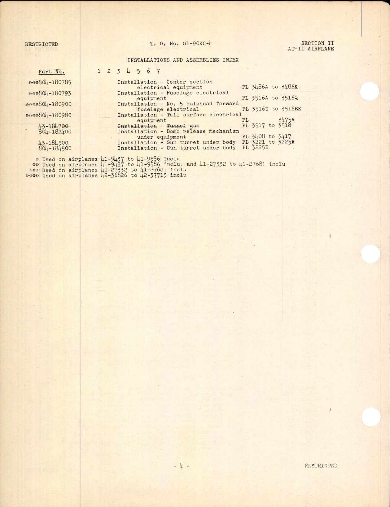 Sample page 8 from AirCorps Library document: Parts Catalog for AT-11 Airplane