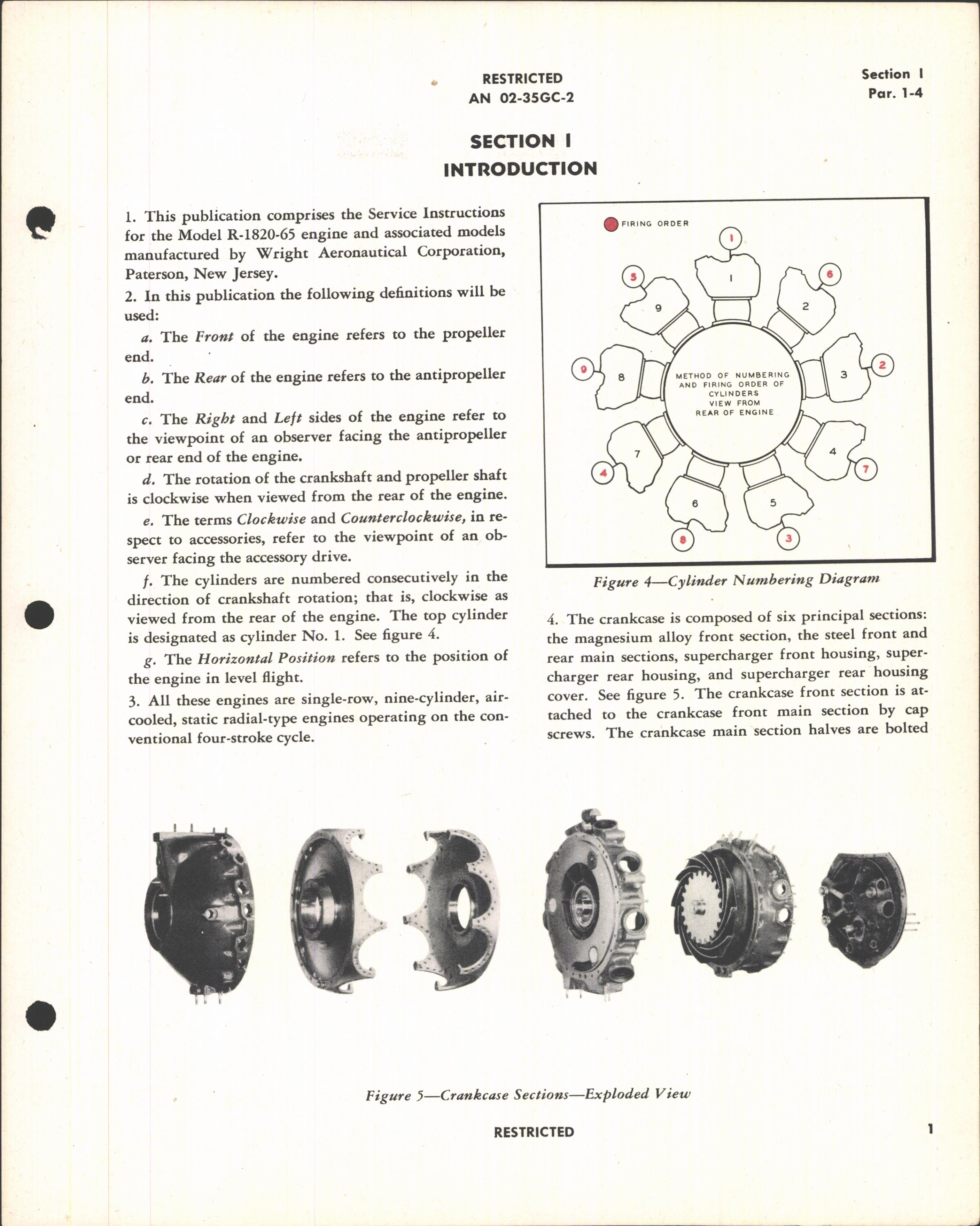 Sample page 9 from AirCorps Library document: Service Instructions for R-1820 Wright Aircraft Engines