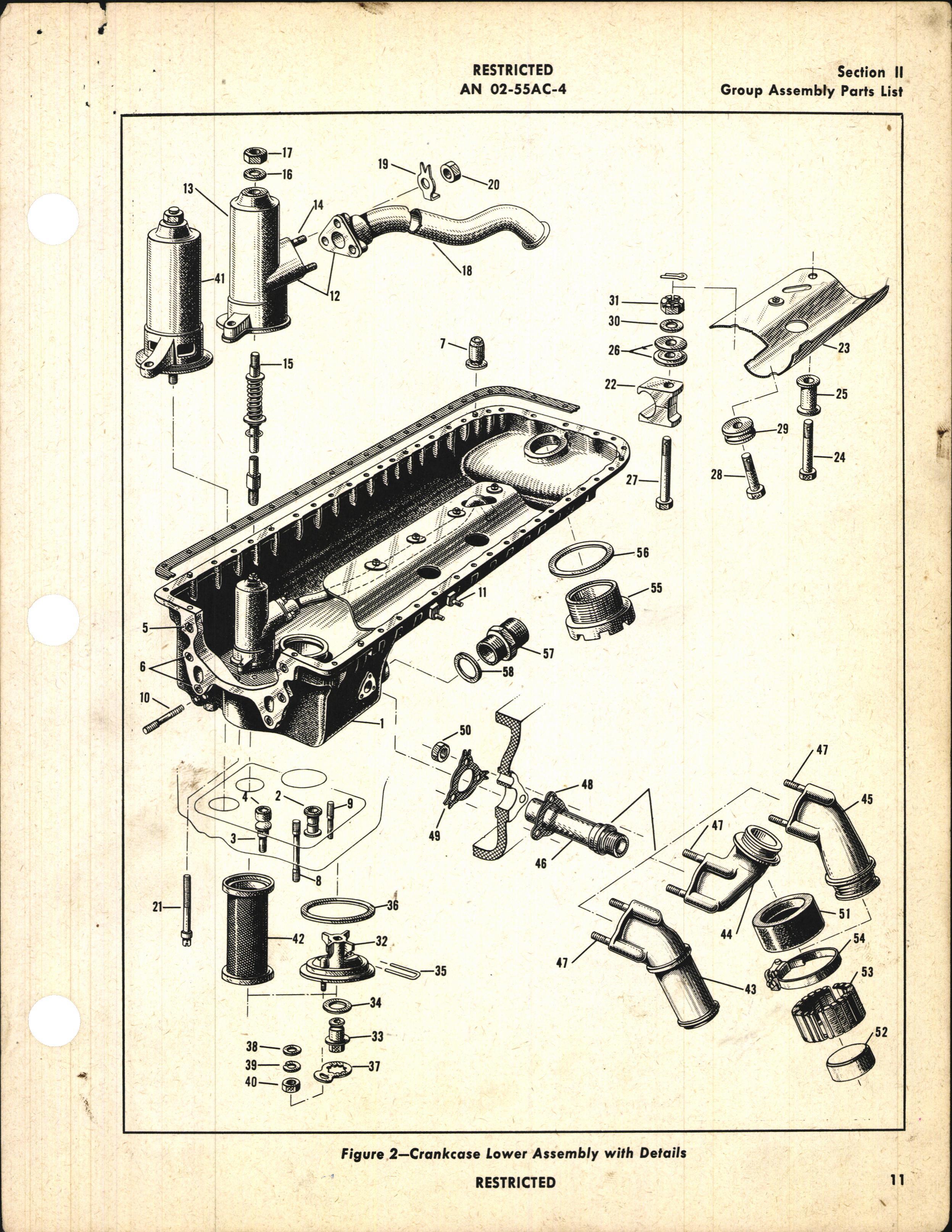 Sample page 11 from AirCorps Library document: Parts Catalog for V-1650-3, -7, -13, -17, and Merlin 68 and 69