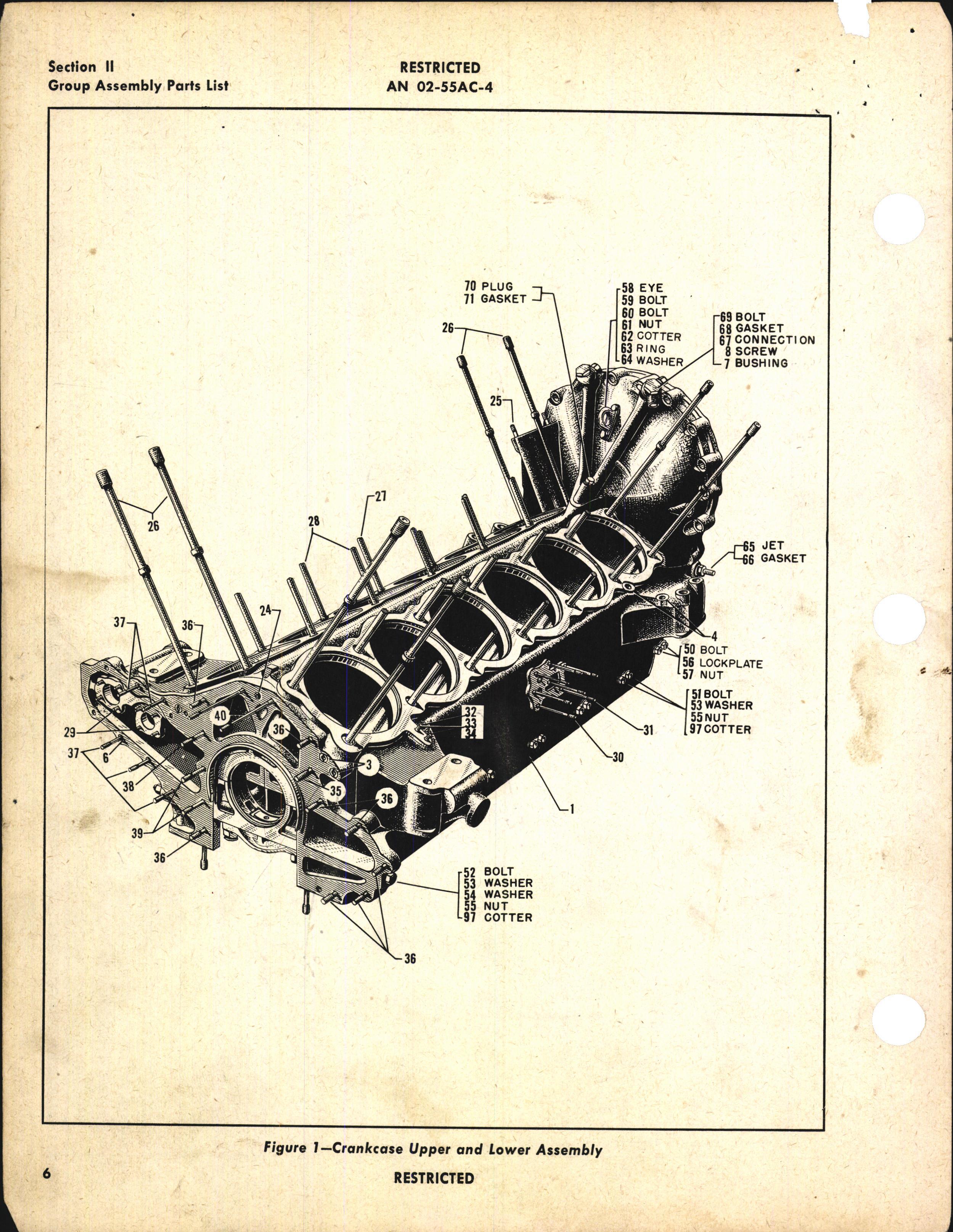 Sample page 6 from AirCorps Library document: Parts Catalog for V-1650-3, -7, -13, -17, and Merlin 68 and 69