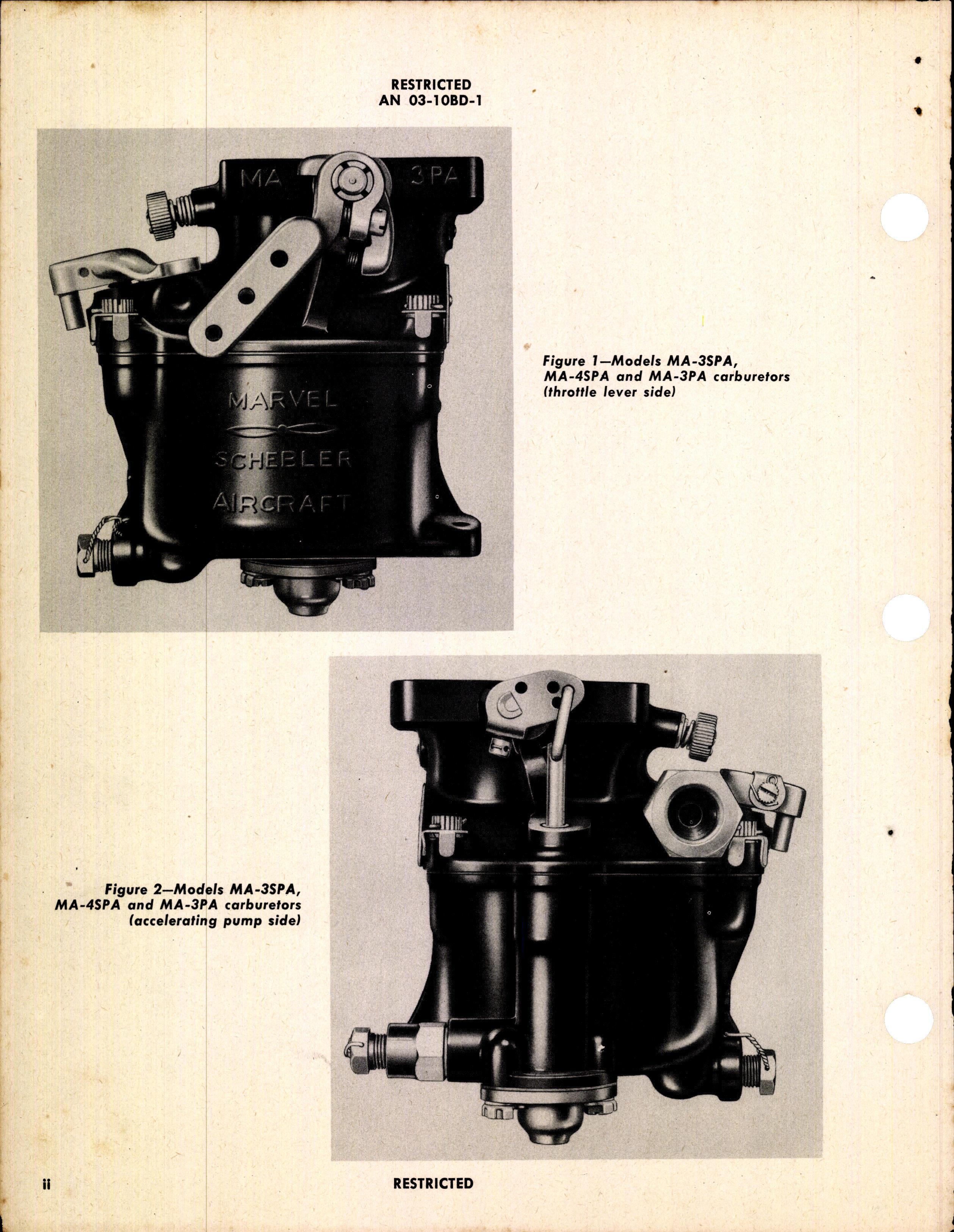Sample page 4 from AirCorps Library document: Handbook of Instructions with Parts Catalog for Float Type Carburetors