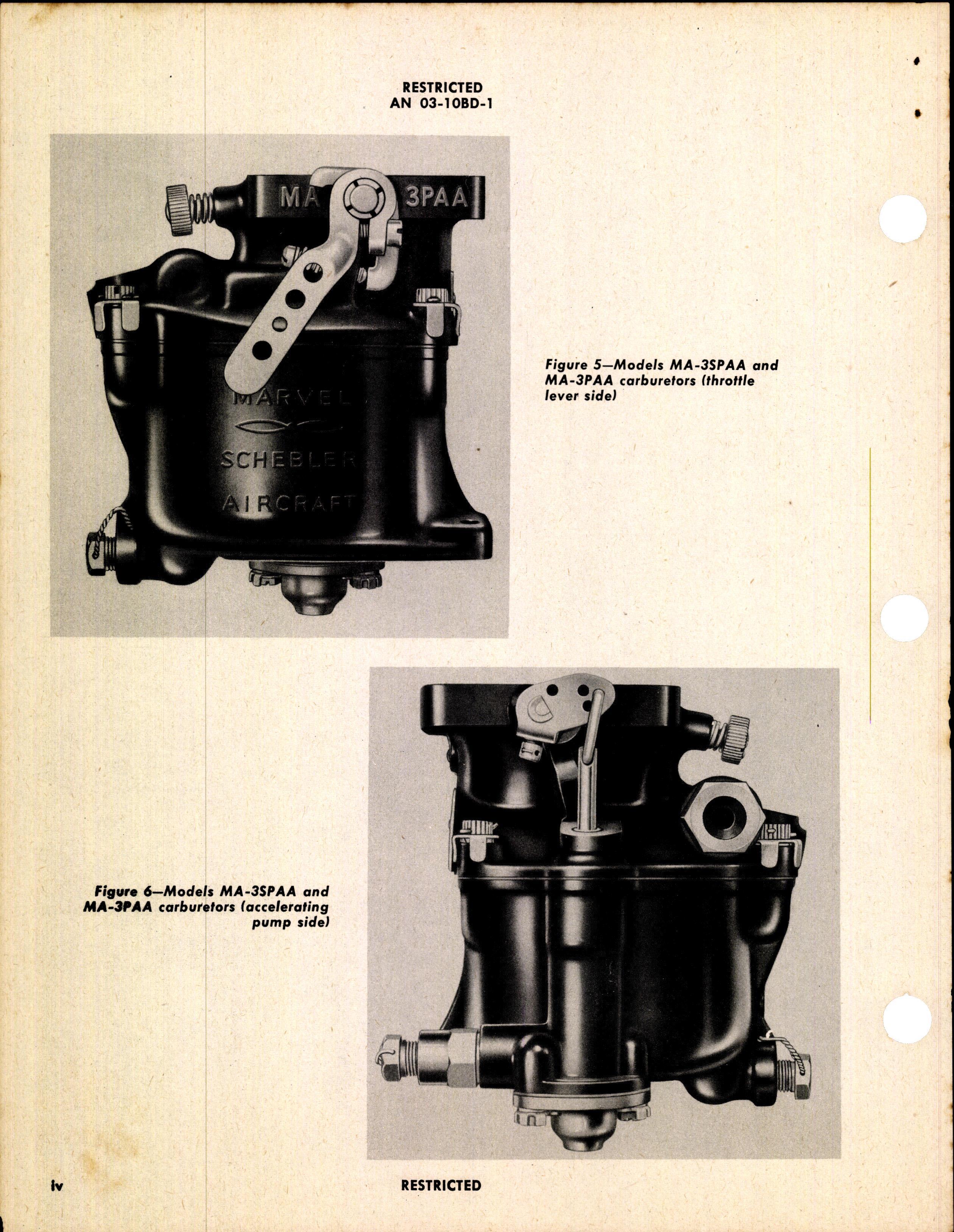 Sample page 6 from AirCorps Library document: Handbook of Instructions with Parts Catalog for Float Type Carburetors