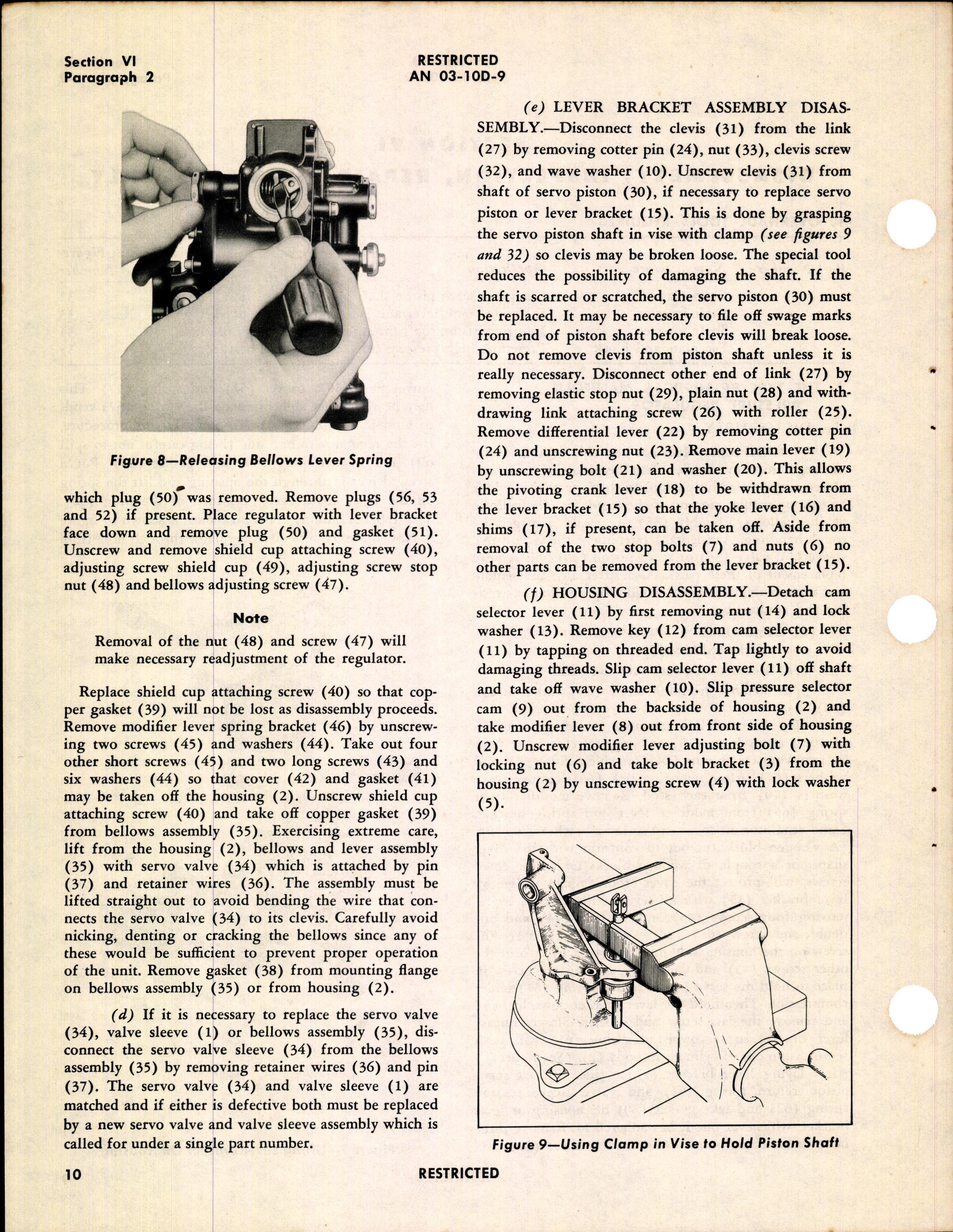 Sample page 16 from AirCorps Library document: Handbook of Instructions with Parts Catalog for Manifold Pressure Regulators