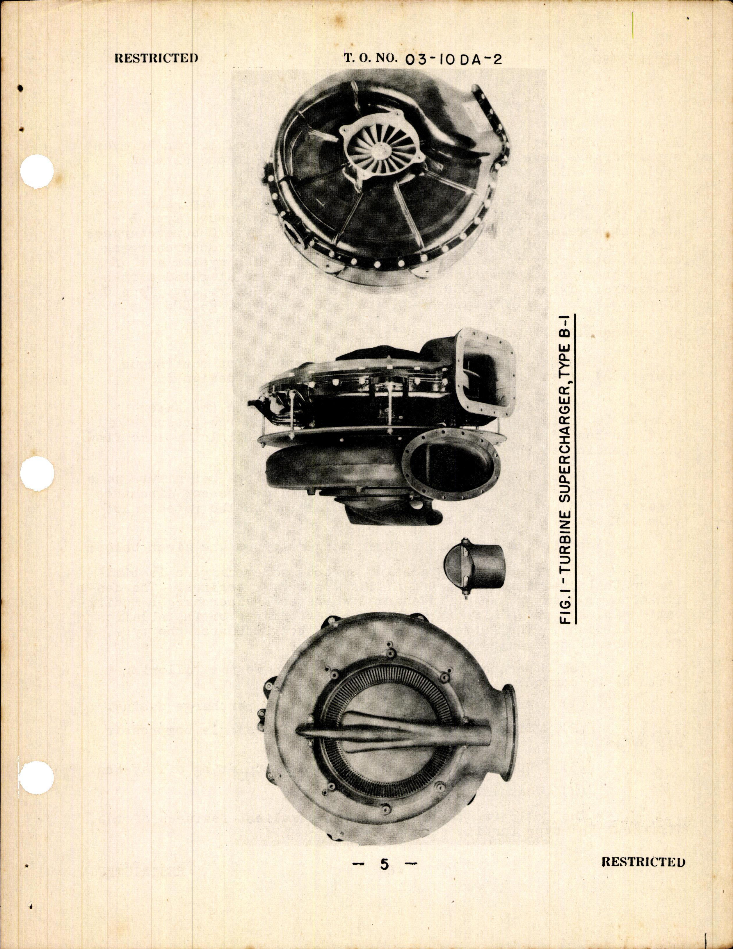 Sample page 7 from AirCorps Library document: Handbook of Operation and Service Instructions for Turbine Driven Superchargers