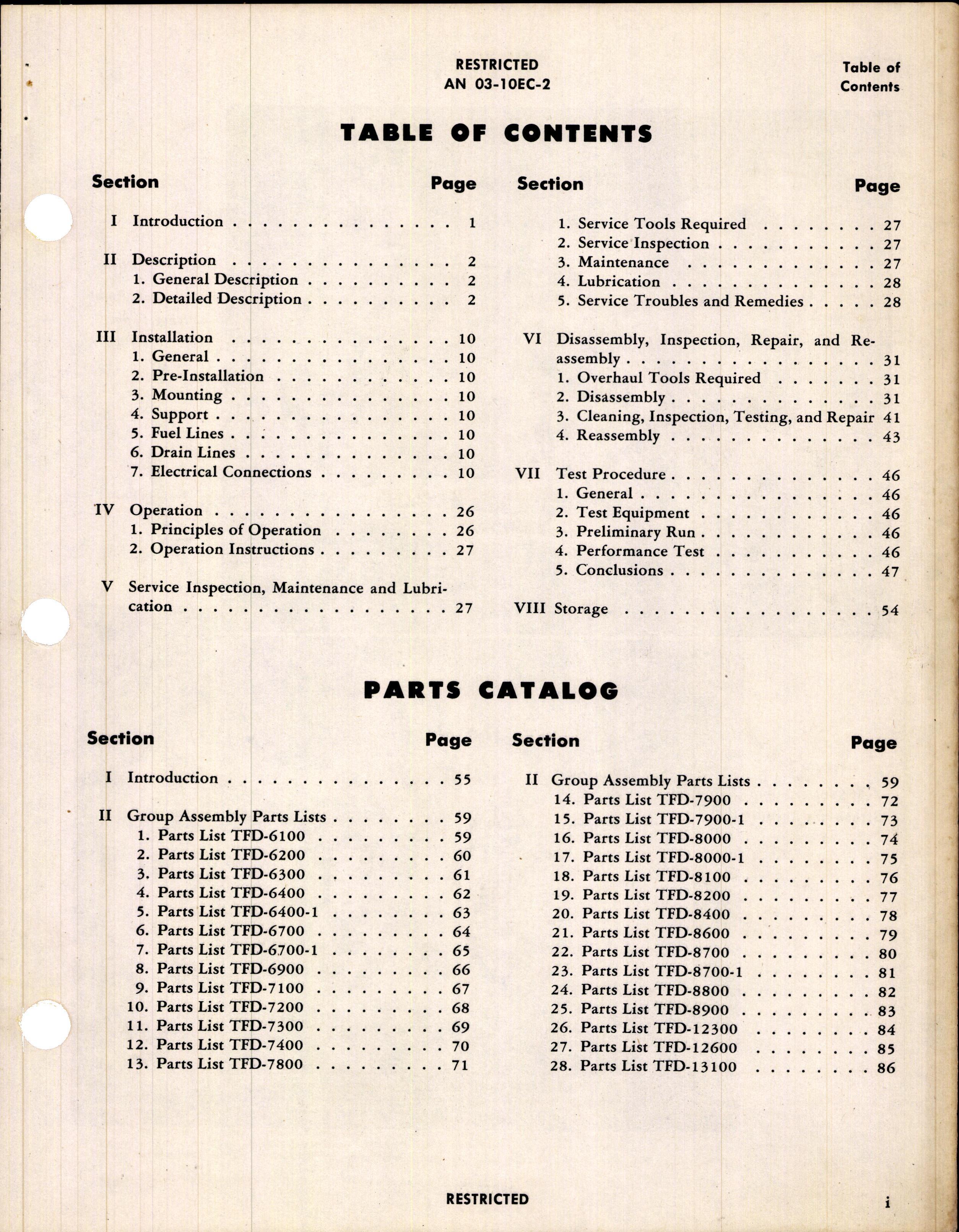 Sample page 3 from AirCorps Library document: Operation, Service, & Overhaul Instructions with Parts Catalog for Motor-Driven Fuel Booster Pumps