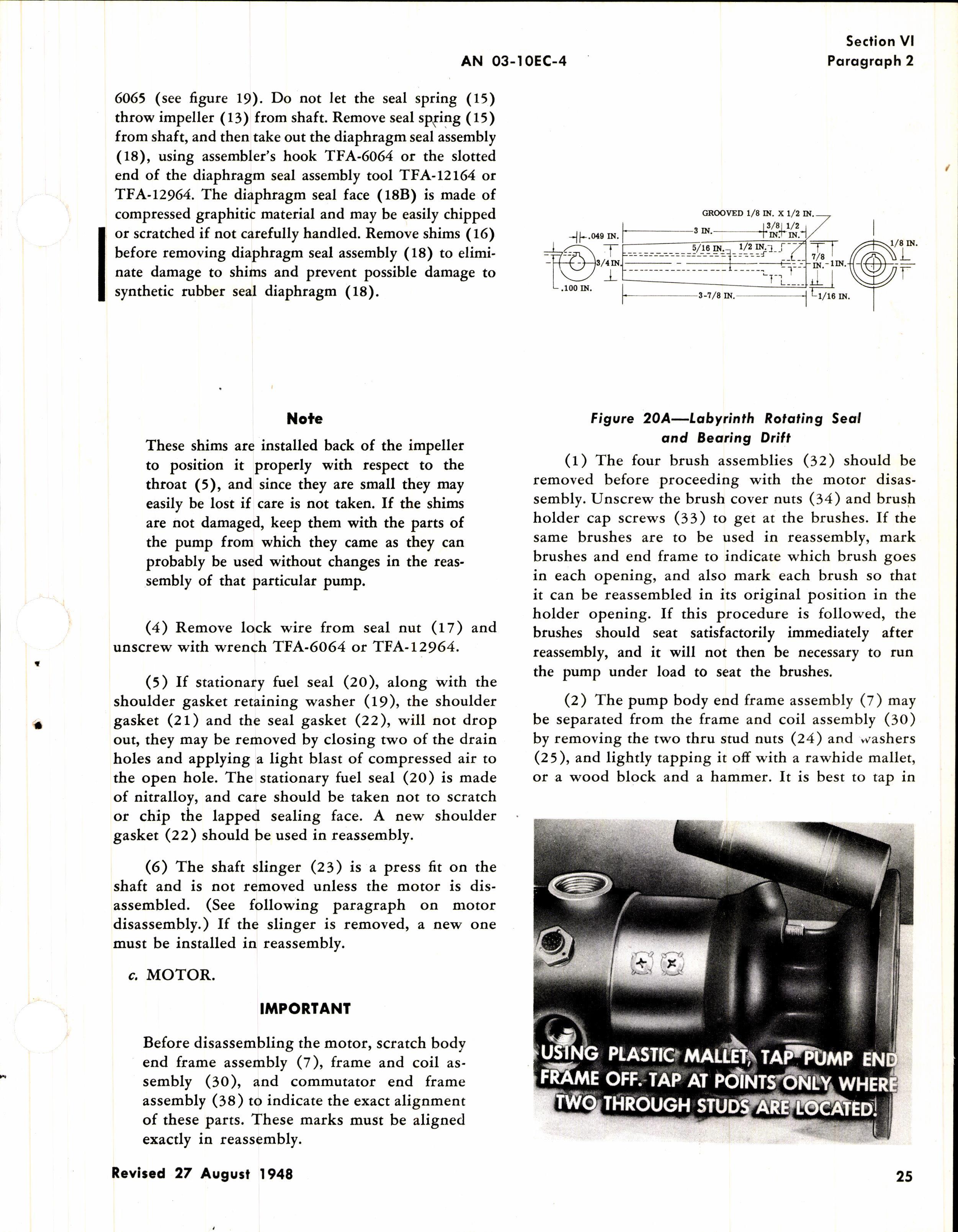 Sample page 3 from AirCorps Library document: Operation, Service, & Overhaul Instructions with Parts Catalog for Thompson Fuel Booster Pumps