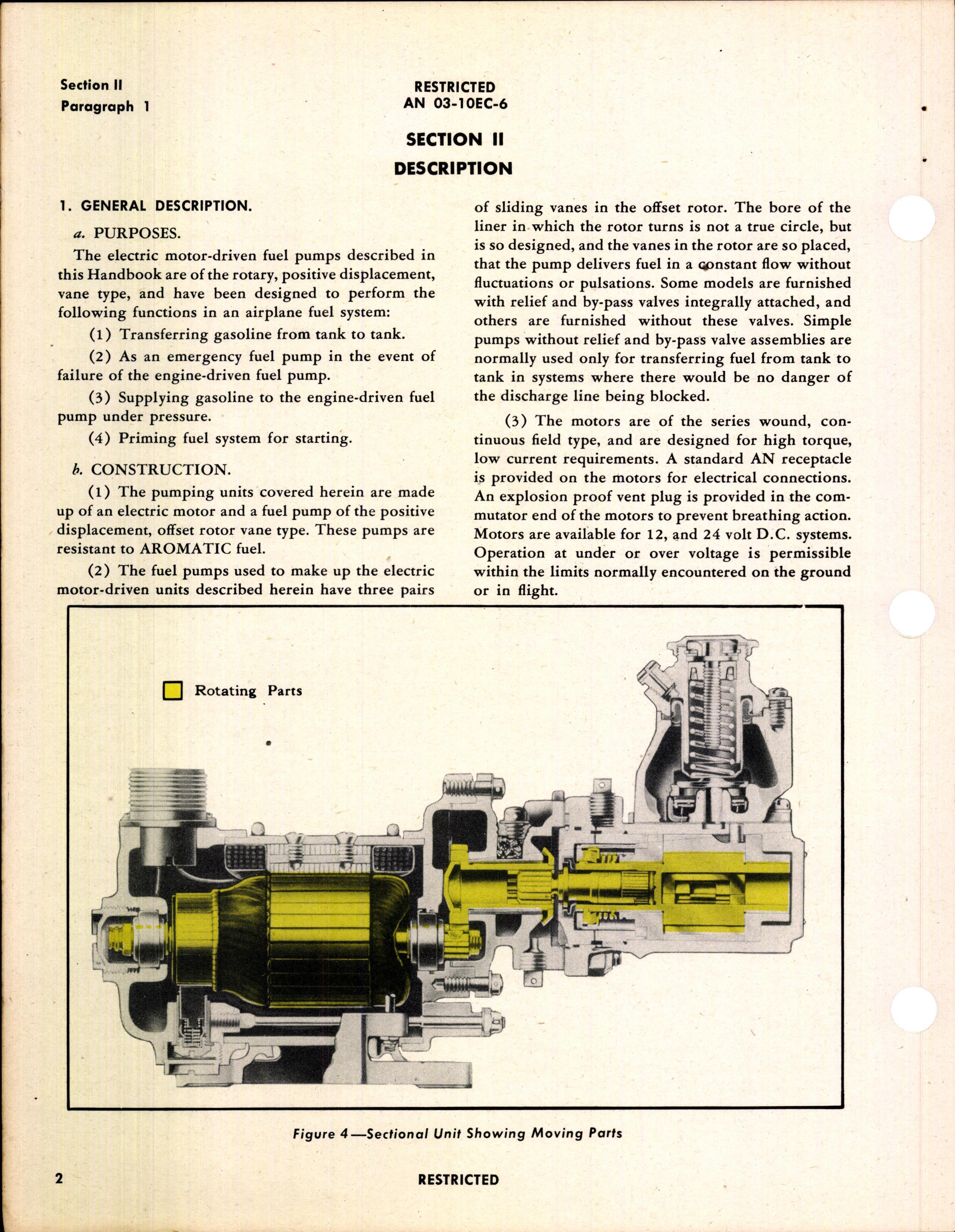 Sample page 8 from AirCorps Library document: Handbook of Instructions with Parts Catalog for Thompson Electric Motor-Driven Fuel Pumps