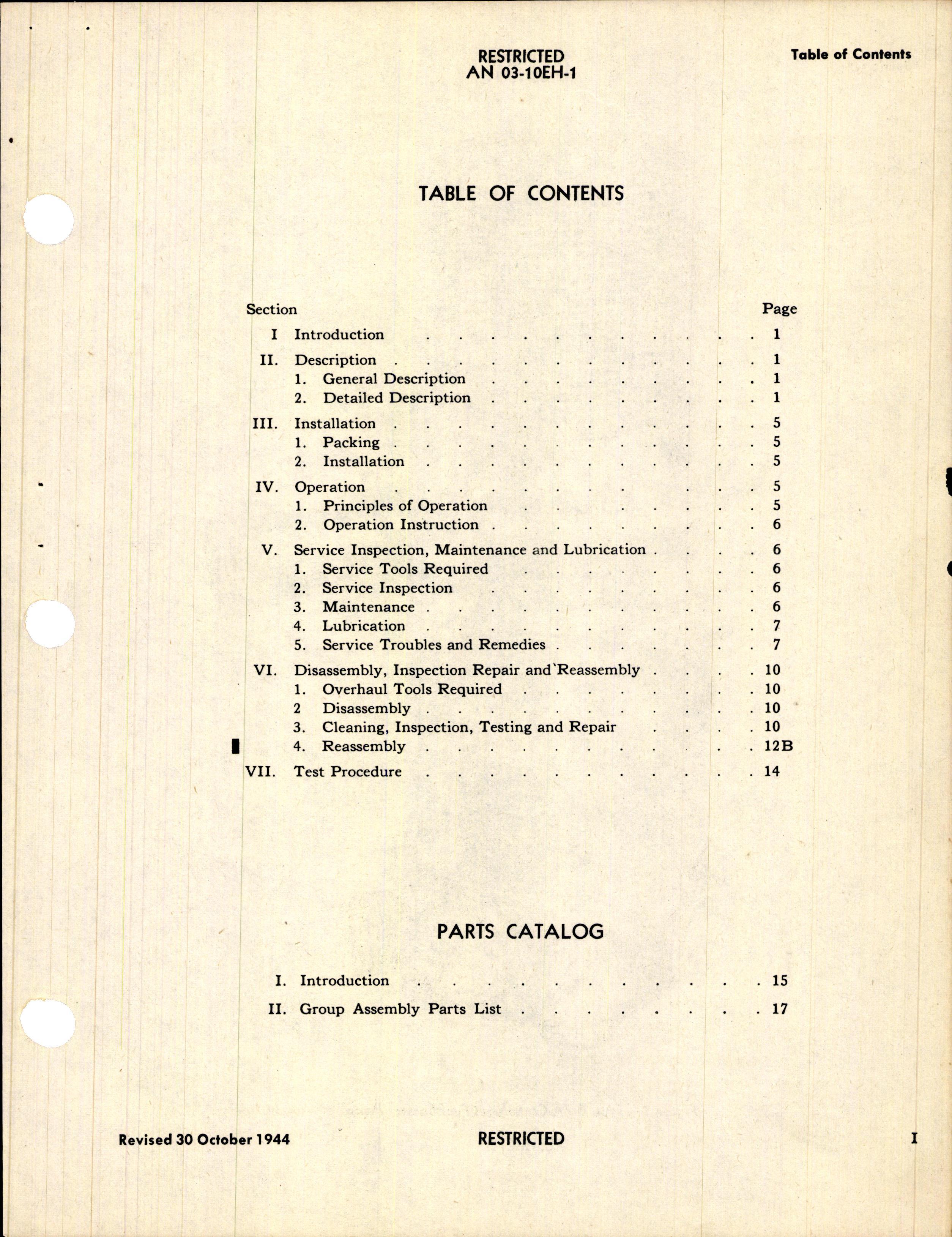 Sample page 3 from AirCorps Library document: Handbook of Instructions with Parts Catalog for Type B-7A Fuel Booster Pump