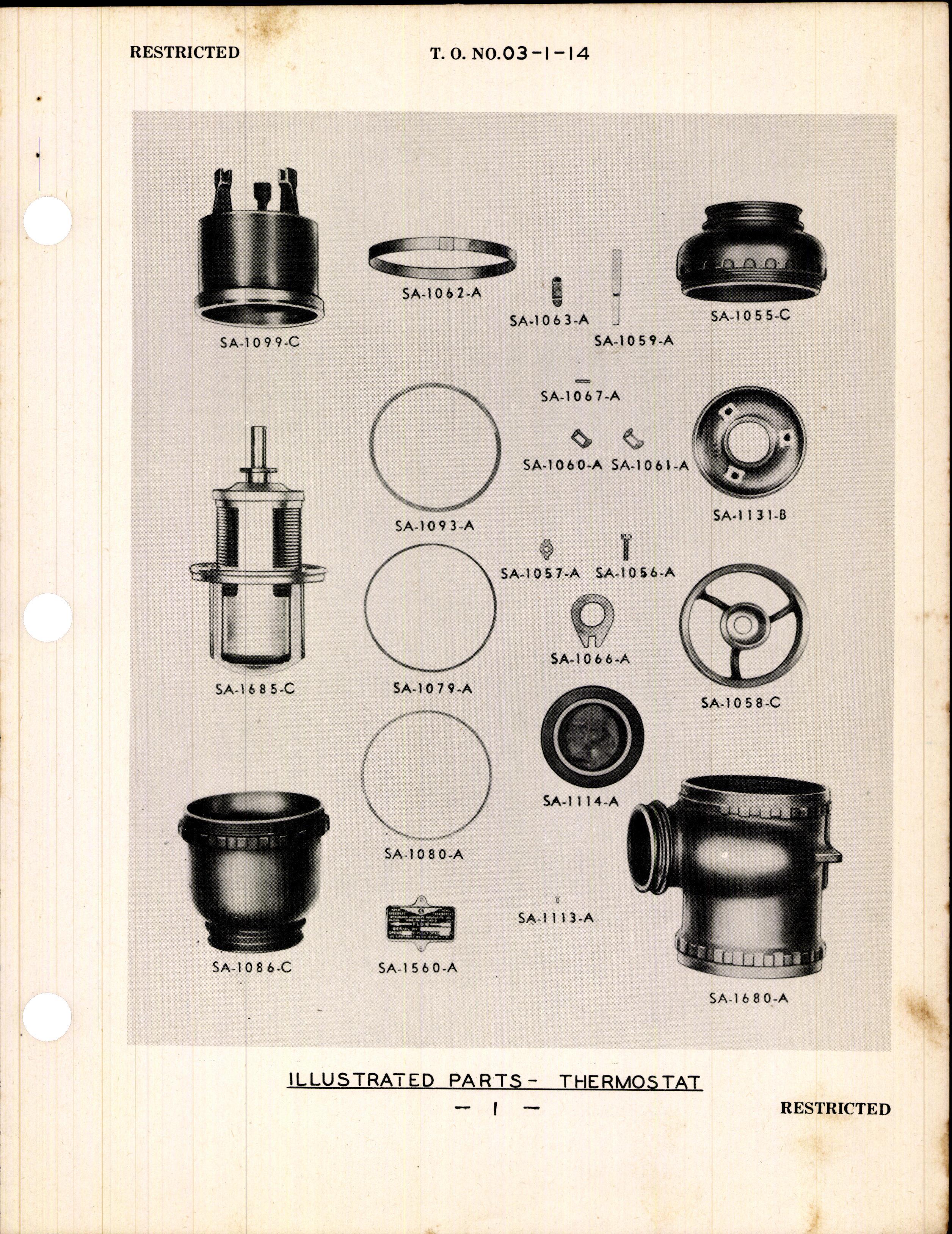 Sample page 21 from AirCorps Library document: Handbook of Instructions with Parts Catalog for the Pressure Coolant Thermostat